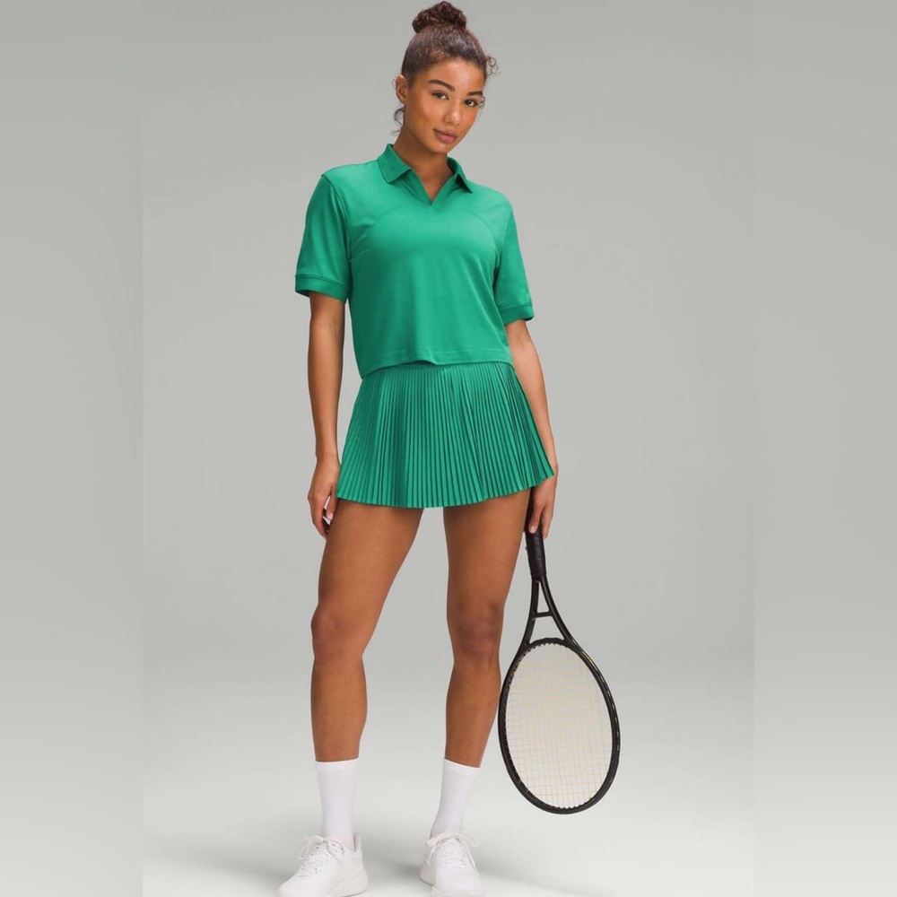 🌼 Lululemon Varsity High-Rise Pleated Tennis Skirt - Cascadia Green - 14